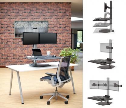 Winston Workstation Dual Freestanding Sit-Stand